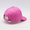 Nouvelle casquette de baseball rose design